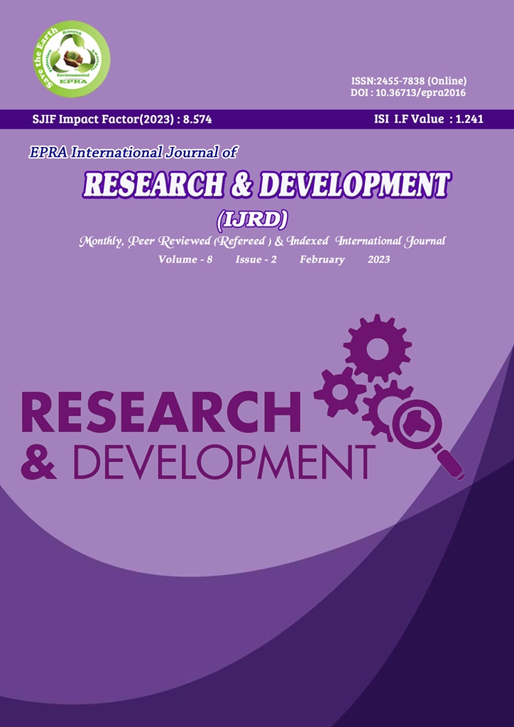 					View Vol. 8 No. 2 (2023): EPRA International Journal of Research and Development (IJRD)
				
